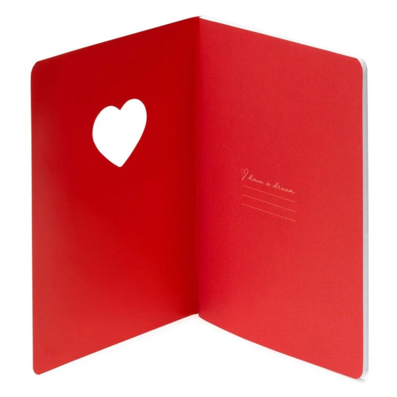 Quaderno Large Legami Cuore B5 80 Pagine, 1 Rigo 7mm, 100gr
