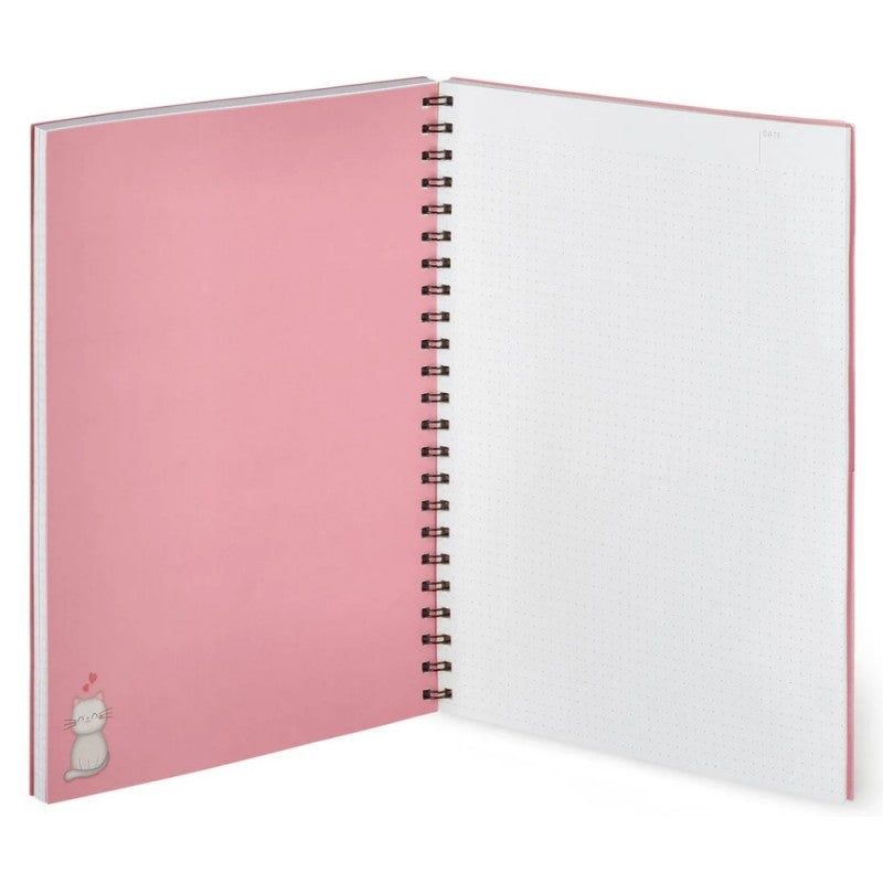 Quaderno Legami Spiralato Maxi Trio Kitty, A4, 204 Pagine, Rigatura 3 In 1, 100gr