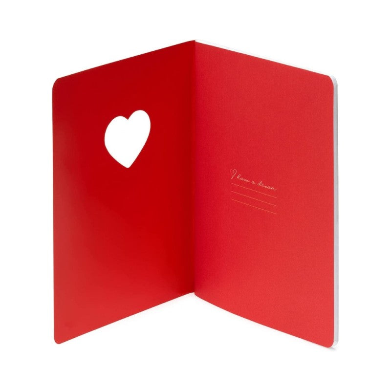 Quaderno Medium Legami Cuore A5 80 Pagine, 1 Rigo 7mm, 100gr