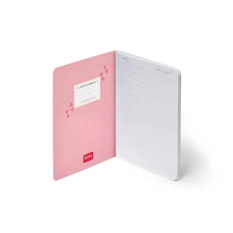 Quaderno Small Legami Kitty A6 80 Pagine, 1 Rigo 7mm, 100gr