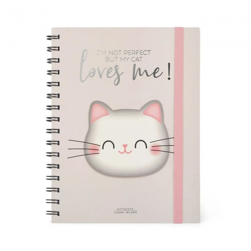Quaderno Spiralato Large Legami Kitty A5 200 Pagine 1 Rigo 100gr
