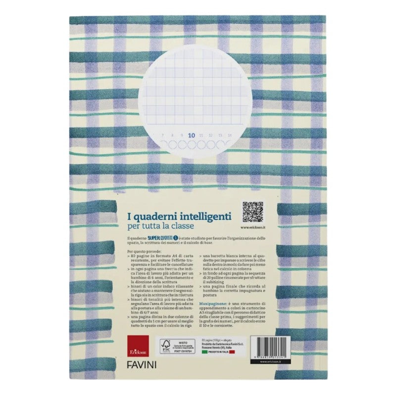 Quaderno Super Quadretti 1 – Erickson