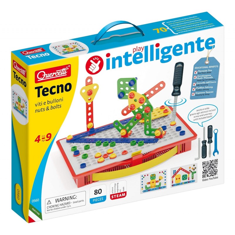 Quercetti Tecno Gioco Di Costruzioni, Viti E Bulloni - 0560