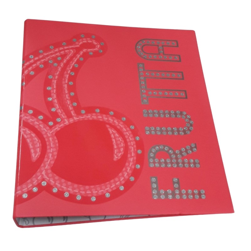 Raccoglitore 4 Anelli A4 Frutta - Rosa