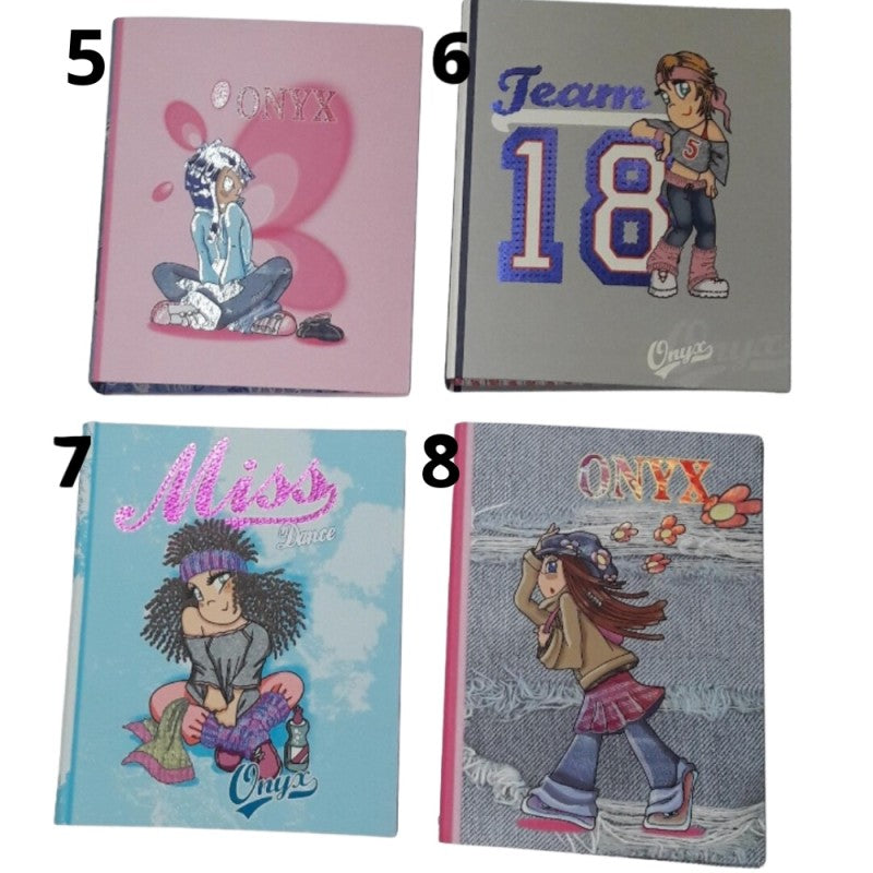 Raccoglitore 4 Anelli A4 Onyx - Fantasie Assortite