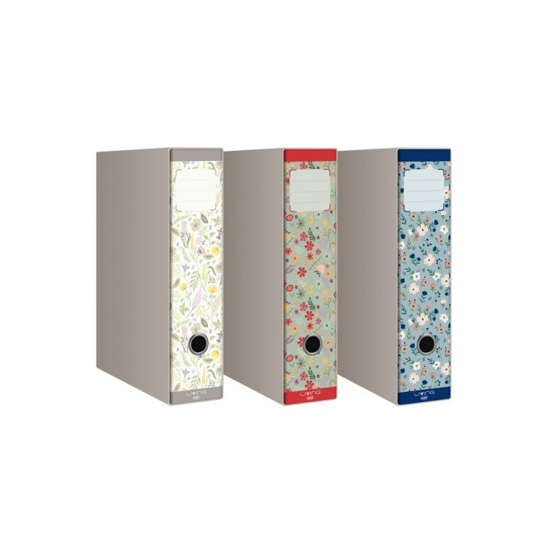 Raccoglitore Buffetti Living Fiori Dorso 8 Cm - Fantasie Assortite