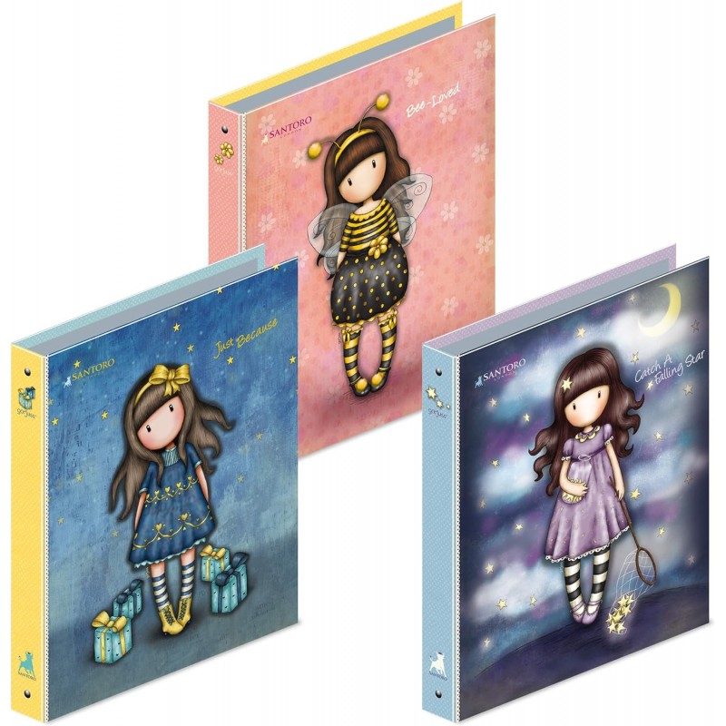 Raccoglitore Maxi 4 Anelli A4 Santoro Gorjuss Bee-loved