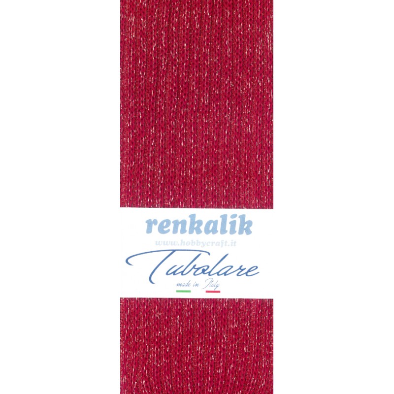 Renkalik Tubolare Costa Inglese Lurex Rosso Porto/oro - Tu332