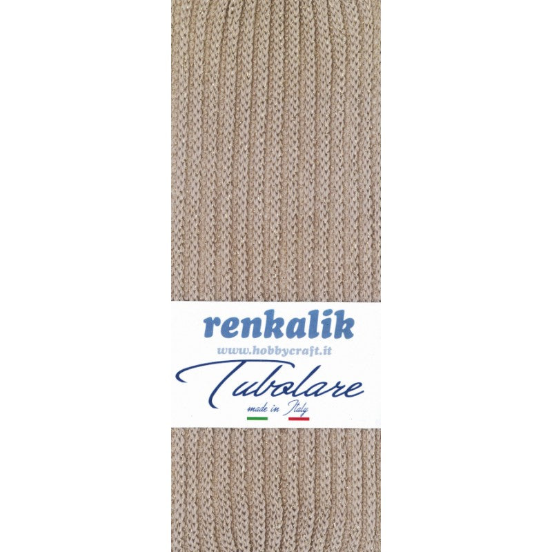 Renkalik Tubolare Costa Inglese Lurex Tortora/oro - Tu334