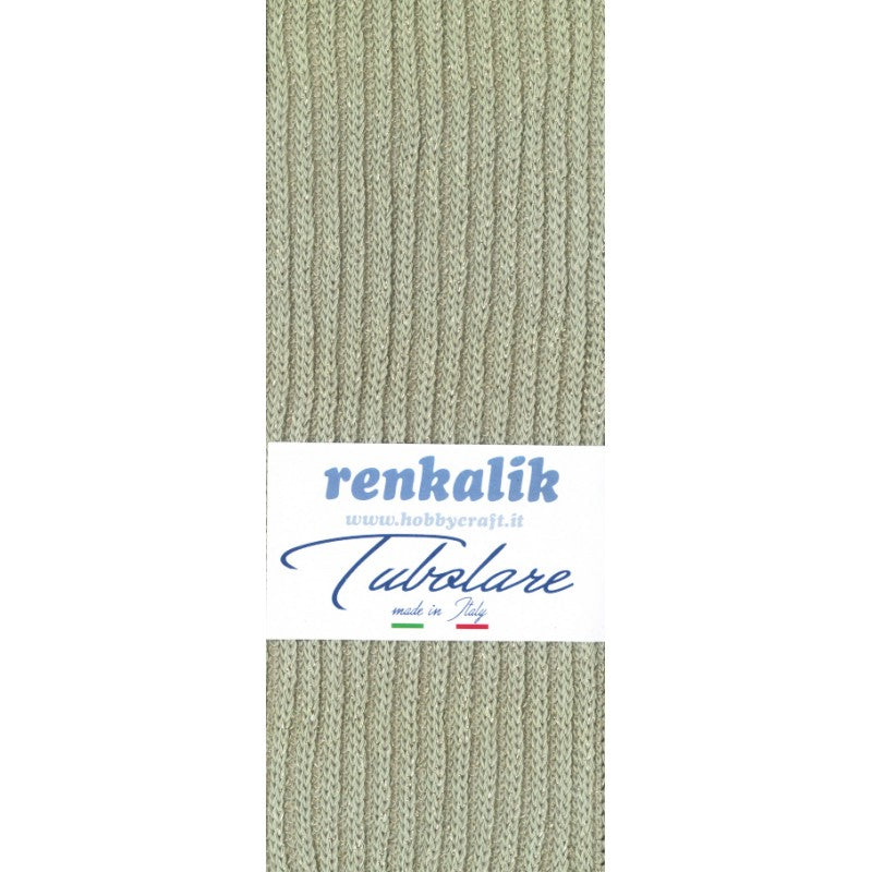 Renkalik Tubolare Costa Inglese Lurex Verde Salvia/oro - Tu336