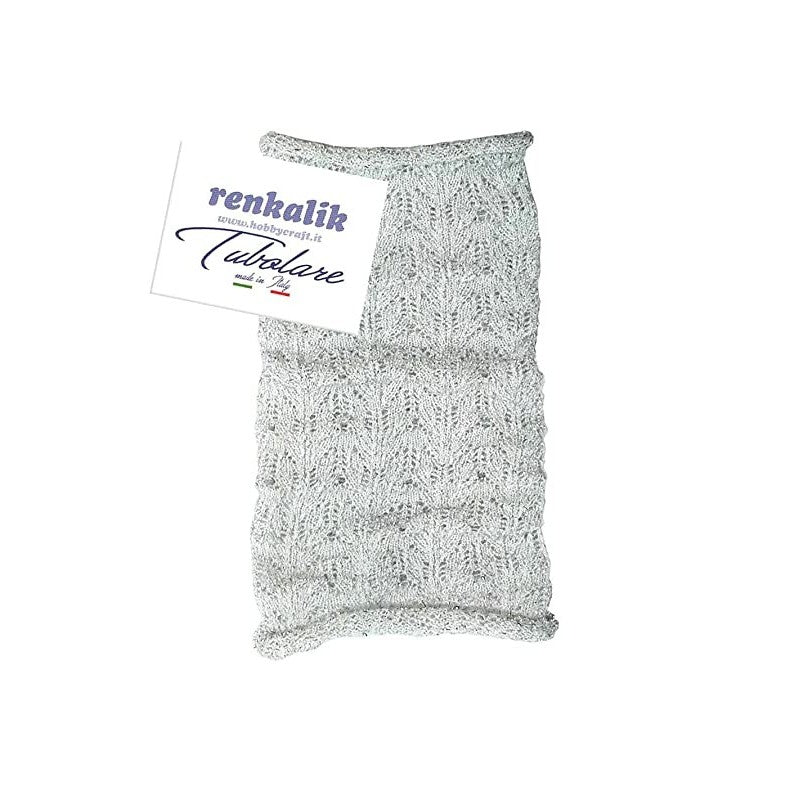 Renkalik Tubolare Pizzo Fashion Lurex Argento - Tu352