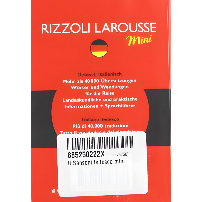Rizzoli Larousse Mini - Deutsch/italienisch Italiano/tedesco
