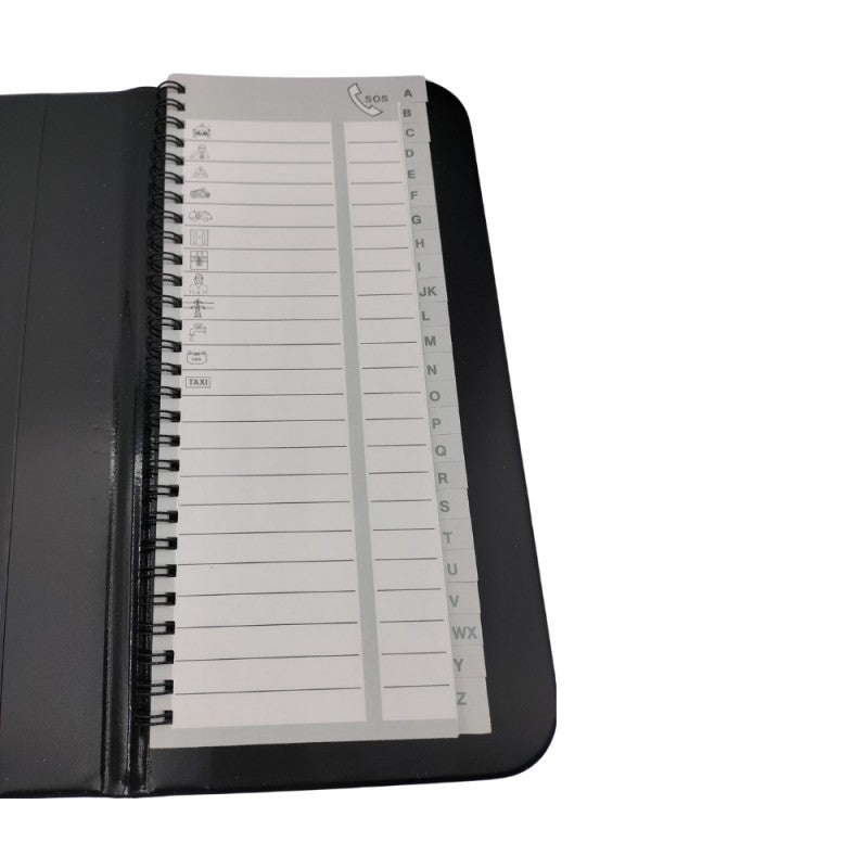 Rubrica Verticale Spiralata Buffetti - Nero