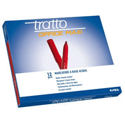 Pennarelli Tratto Office Maxi Fila (Rosso Conf. 12)