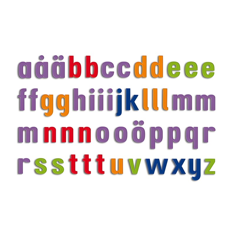 Sacchetto 200 Lettere Minuscole Speciali Magnetiche – Quercetti 5412