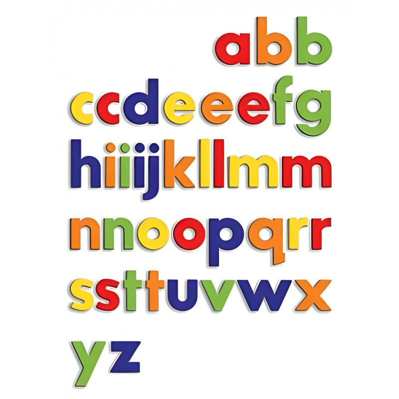 Sacchetto 288 Lettere Minuscole Magnetiche - Quercetti 5442h