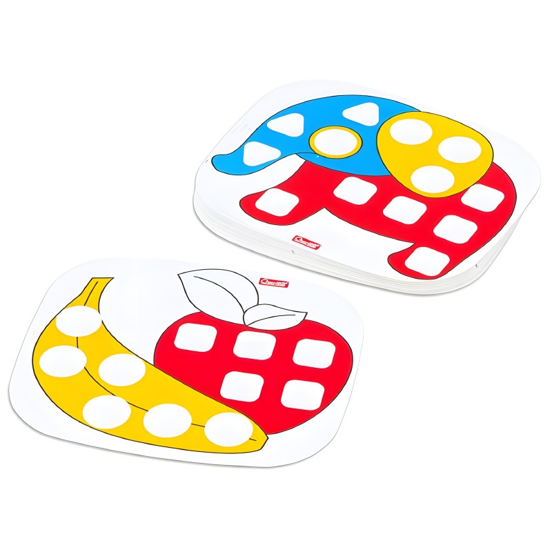 Sacchetto 36 Schede Fanta Color Baby Bottoni Misti – Quercetti 2412