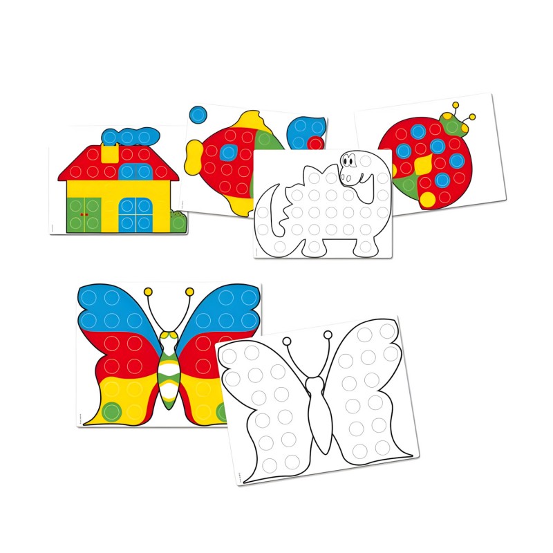 Sacchetto 48 Schede Fanta Color Junior – Quercetti 2437