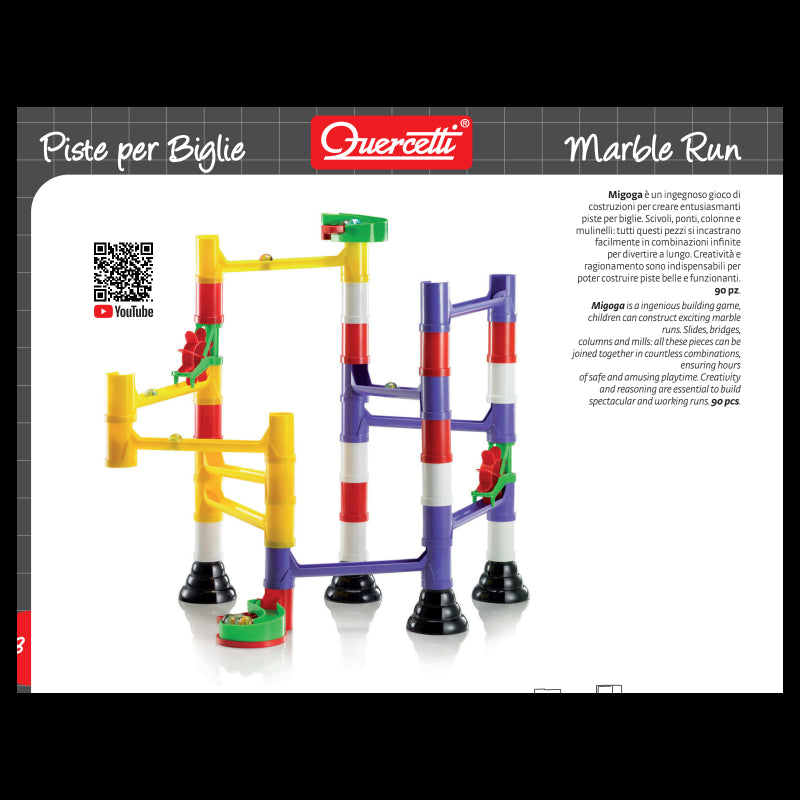 Sacchetto 90pz Migoga Marble Run - Quercetti 06220