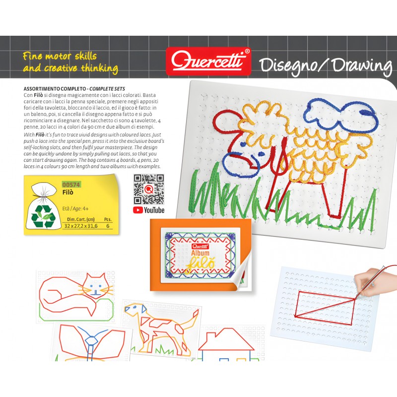 Sacchettotavolette E Lacci Filò – Quercetti 0574