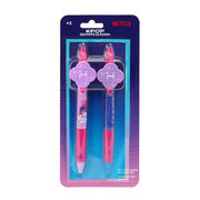 Set 2 Penne Gel Cancellabili Safta K-Pop Demon Hunters – Topper Huntrix 2 Design Netflix