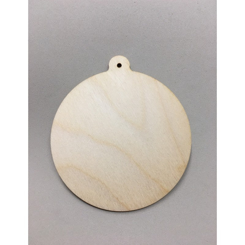 Sagoma Palla Di Natale In Legno