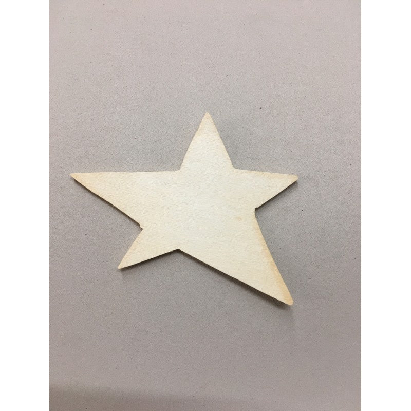 Sagoma Stella Asimmetrica In Legno
