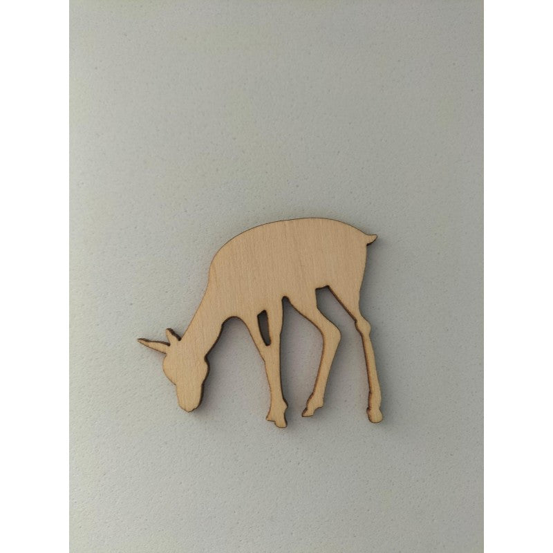 Sagomma Cerbiatto In Legno  - Renkalik