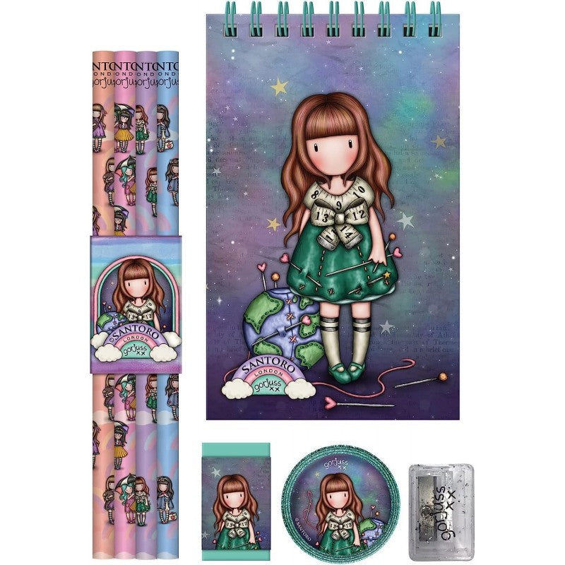 Santoro Gorjuss - Set Di Cancelleria - Be Kind To Our Planet
