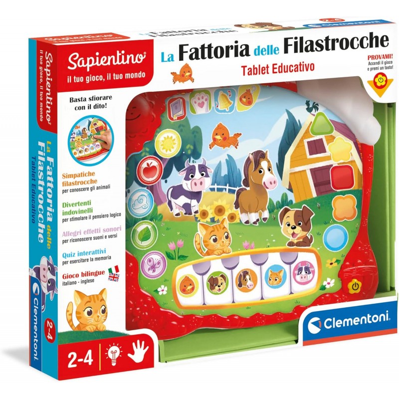 Sapientino La Fattoria Delle Filastrocche - Tablet Educativo - Clementoni