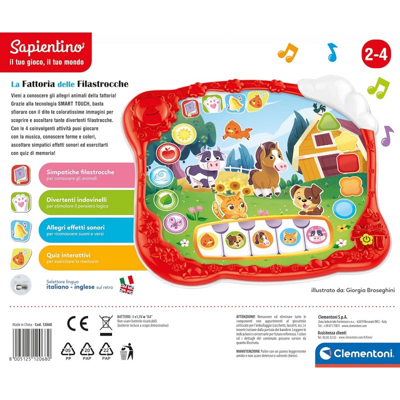 Sapientino La Fattoria Delle Filastrocche - Tablet Educativo - Clementoni