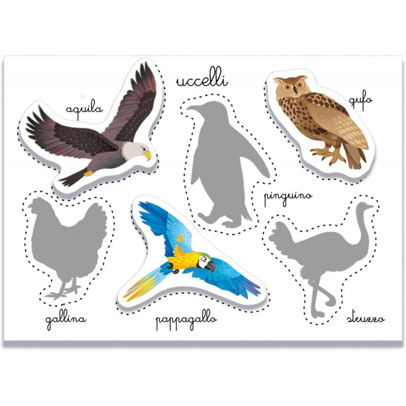 Sapientino Montessori Gli Animali Con Tessere Sagomate - Clementoni