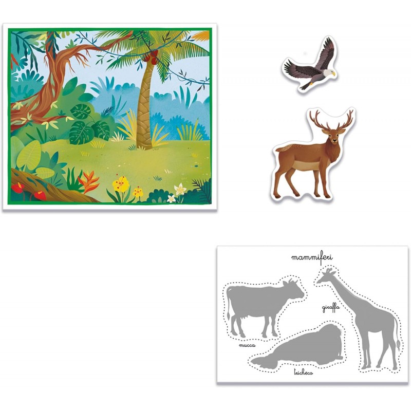 Sapientino Montessori Gli Animali Con Tessere Sagomate - Clementoni