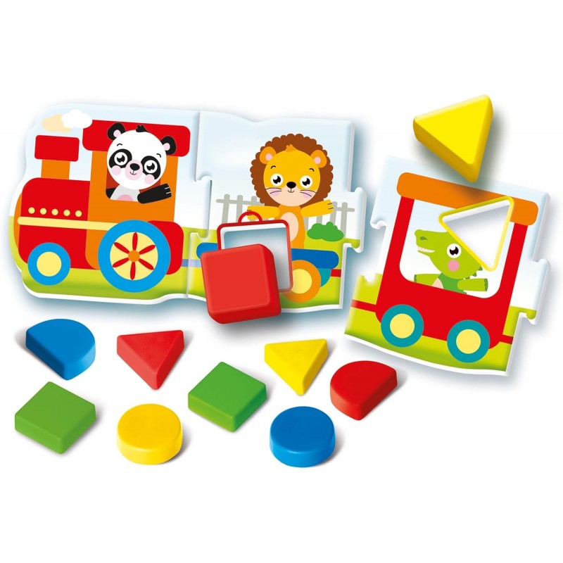 Sapientino Montessori Il Trenino Delle Forme - Puzzle, Flashcards - Clementoni