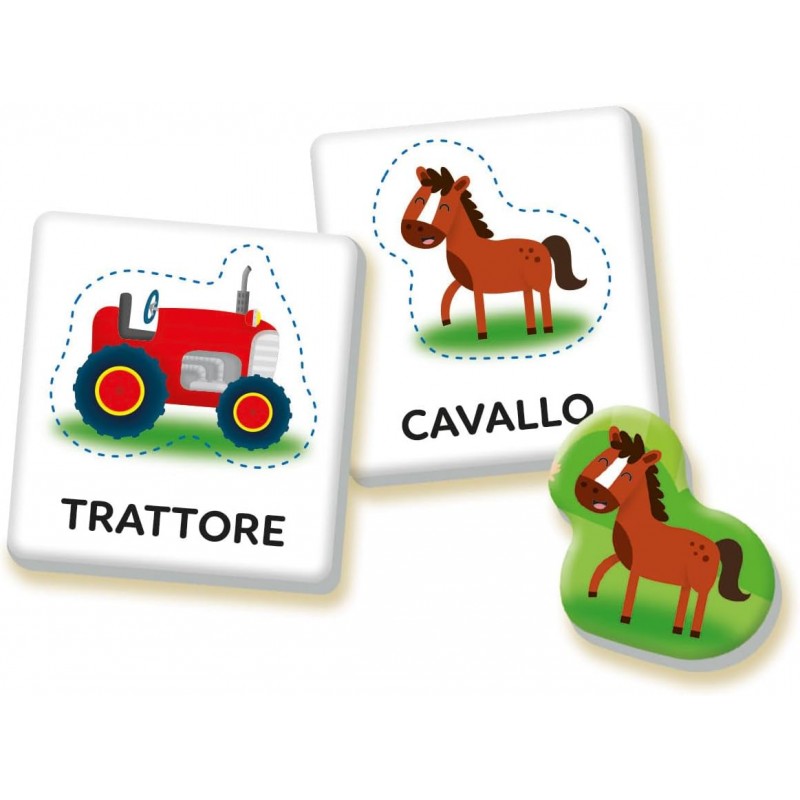 Sapientino Montessori Parole In Fattoria Flashcards, Puzzle, Schede Educative - Clementoni