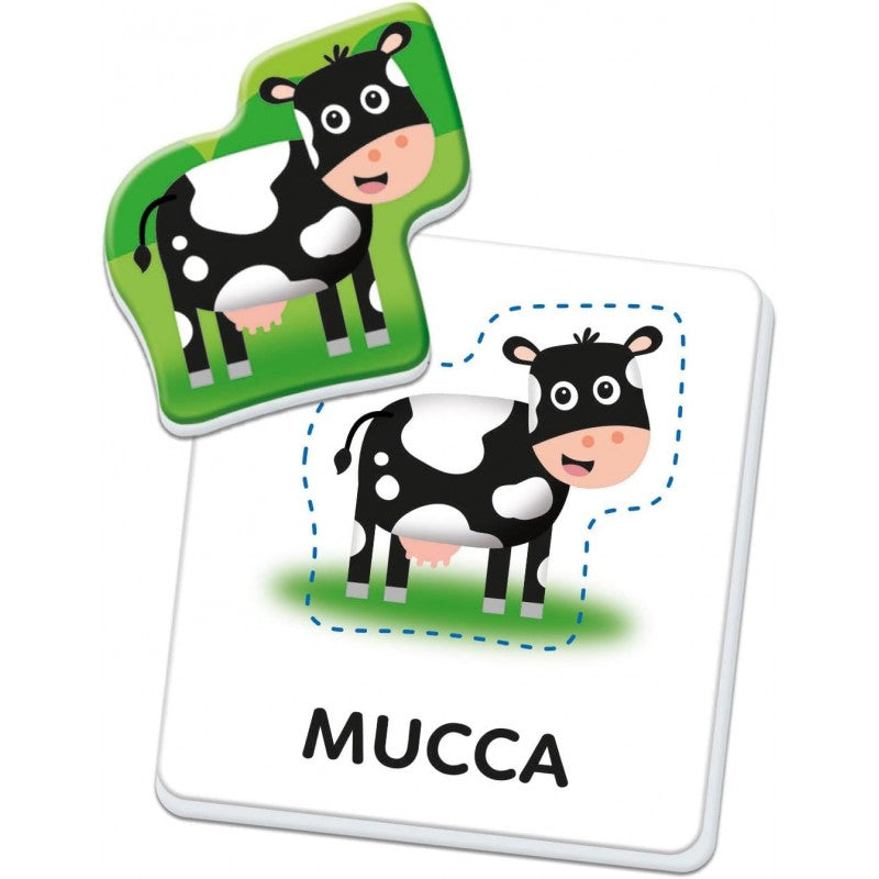 Sapientino Montessori Parole In Fattoria Flashcards, Puzzle, Schede Educative - Clementoni