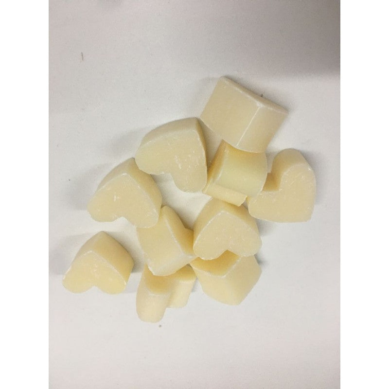 Sapone Cuore Bianco 2,5cm - 10 Pezzi