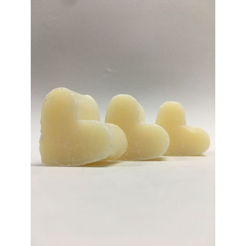 Sapone Cuore Bianco 2,5cm - 10 Pezzi