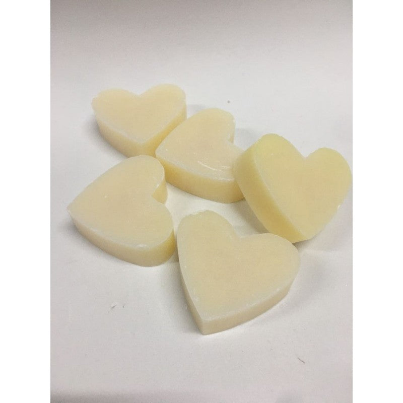 Sapone Cuore Bianco 4,5cm - 5 Pezzi