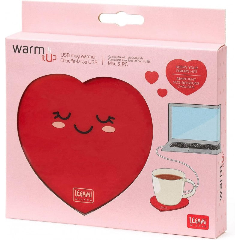 Scalda Tazza Usb Warm It Up - Heart - Legami
