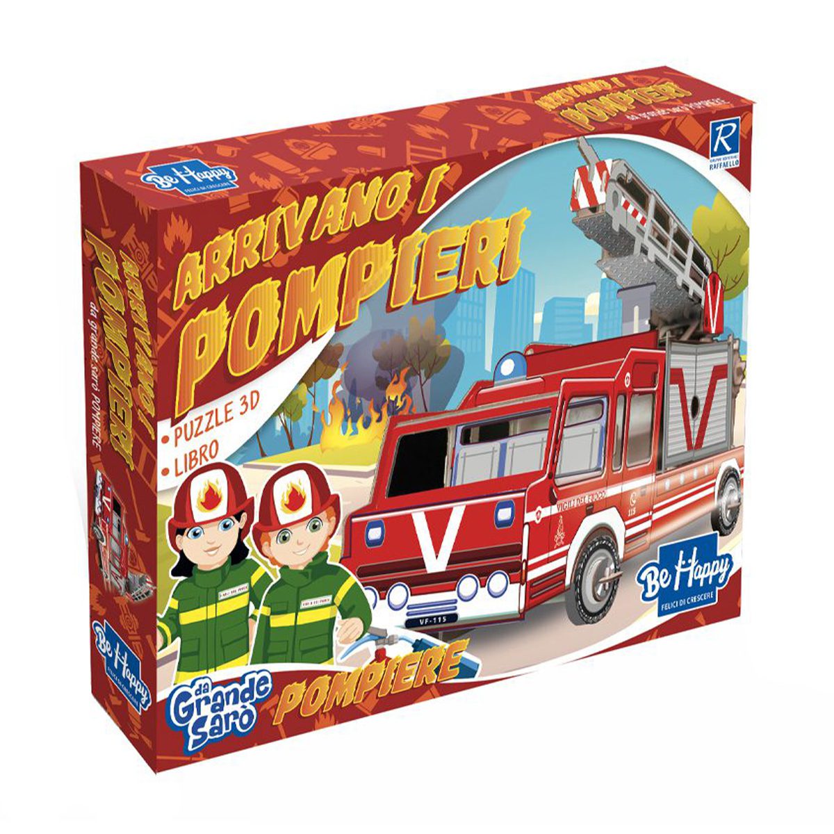 Arrivano I Pompieri, Da Grande Sarò, Con puzzle 3D – Raffaello