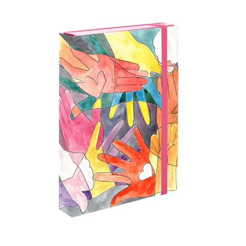 Scatola Progetti Con Elastico Image Donne - Multae Manus - Dorso 5 Cm - 33x25 Cm