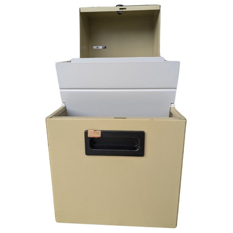 Schedario In Metallo Flex 30x23,5x34,5 Cm Chiusura Con Chiave E 2 Divisori