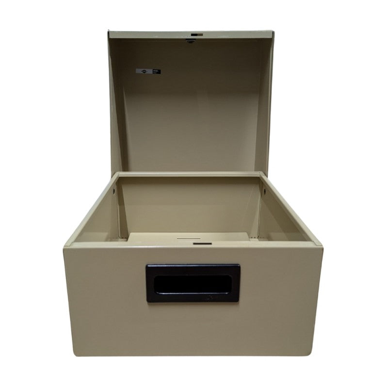 Schedario In Metallo Flex 30x27,5x22 Cm Chiusura Con Chiave E 2 Divisori