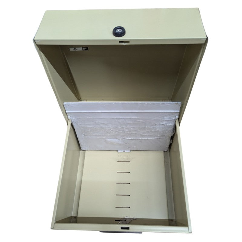 Schedario In Metallo Flex 30x32x26,5 Cm Chiusura Con Chiave E 2 Divisori