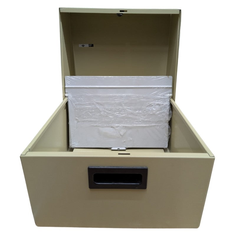 Schedario In Metallo Flex 30x32x26,5 Cm Chiusura Con Chiave E 2 Divisori