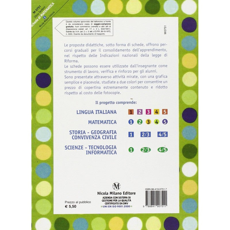 Schede Di Matematica. Per La Scuola Elementare (vol. 1)