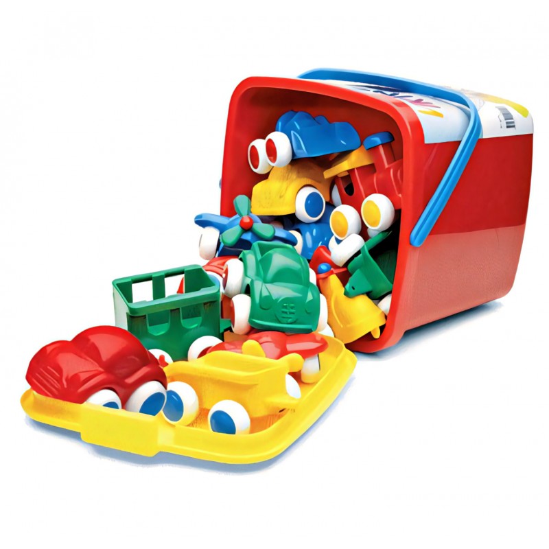 Secchiello Con 15 Macchinine Chubbies - Vikingtoys 41140