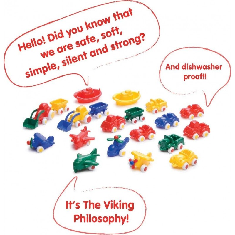 Secchiello Con 30 Veicoli Maxi – Viking Toys 41580