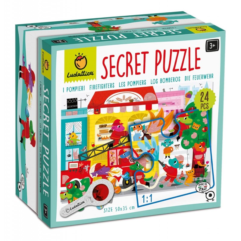 Secret Puzzle I Pompieri 24pz– Ludattica